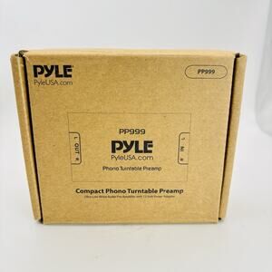 Pyle PRO Phono Turntable Pre-Amplifier Model PP999 New In Open Box.